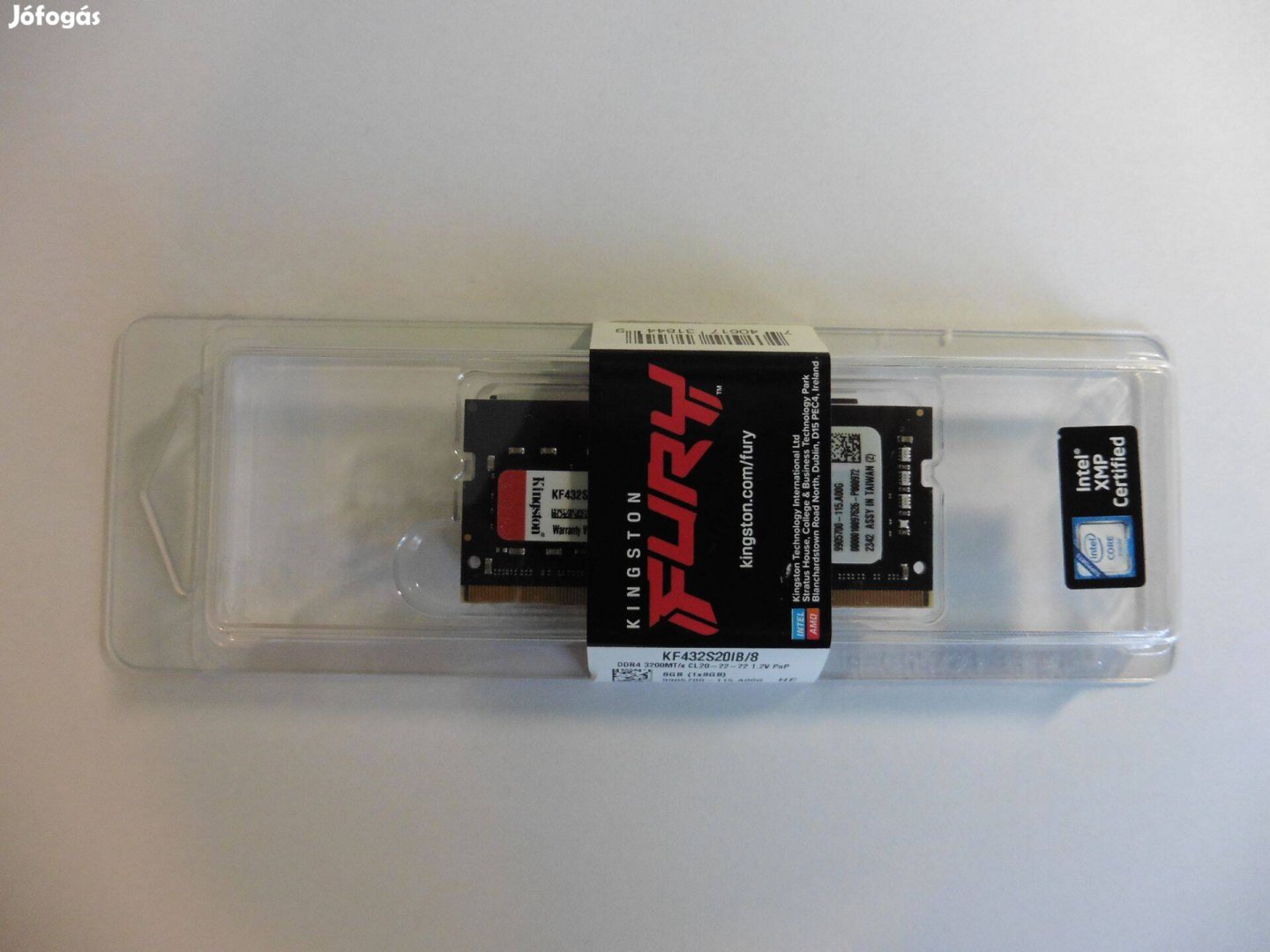 8GB 3200MHz DDR4 Sodimm Kingston Fury laptop RAM eladó