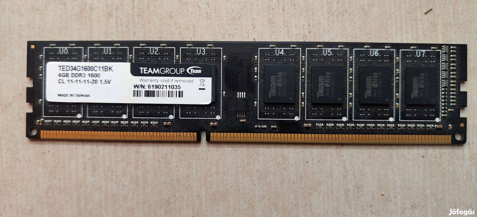8GB DDR3 1600Mhz ram
