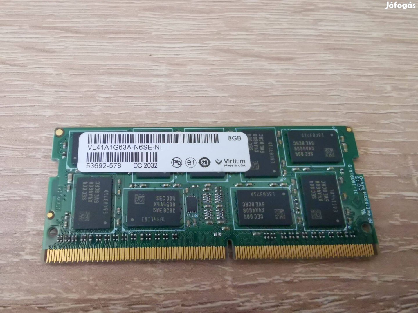 8GB RAM VL41A1G63A-N6S Virtium PC4-17000 DDR4-2133MHz