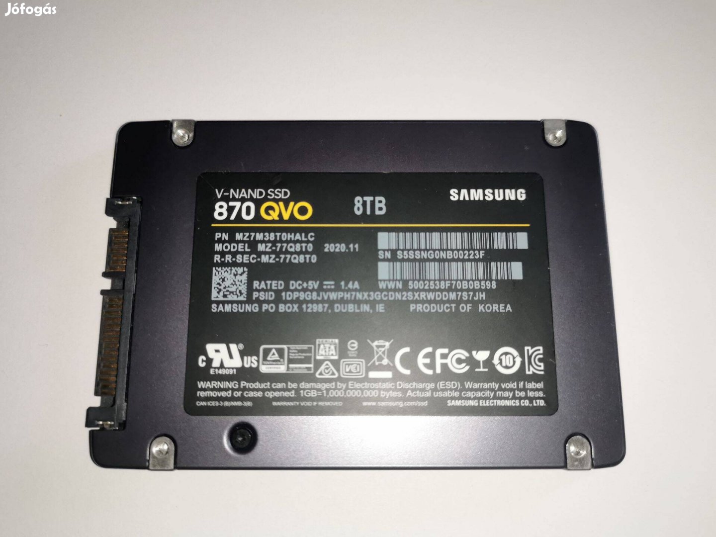 8TB SSD Samsung 870Qvo Sata 2.5