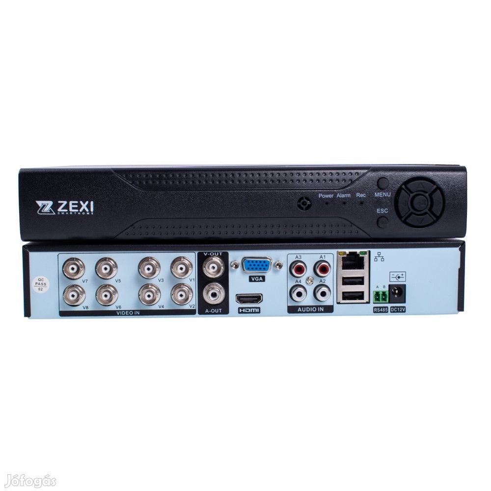 8 CSATORNÁS 5MP-N AHD DVR RÖGZÍTŐ H.265