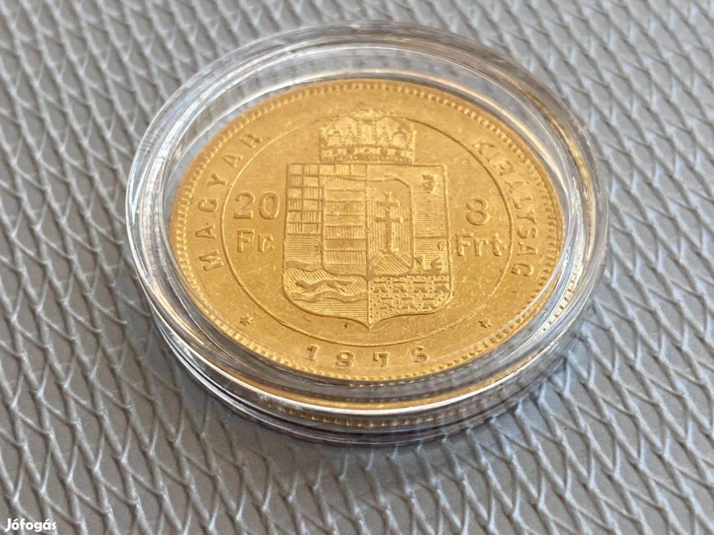 8 Forint 1876 KB arany érme