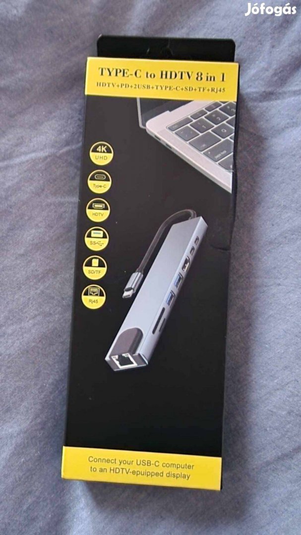 8 az 1-ben USB-C HUB