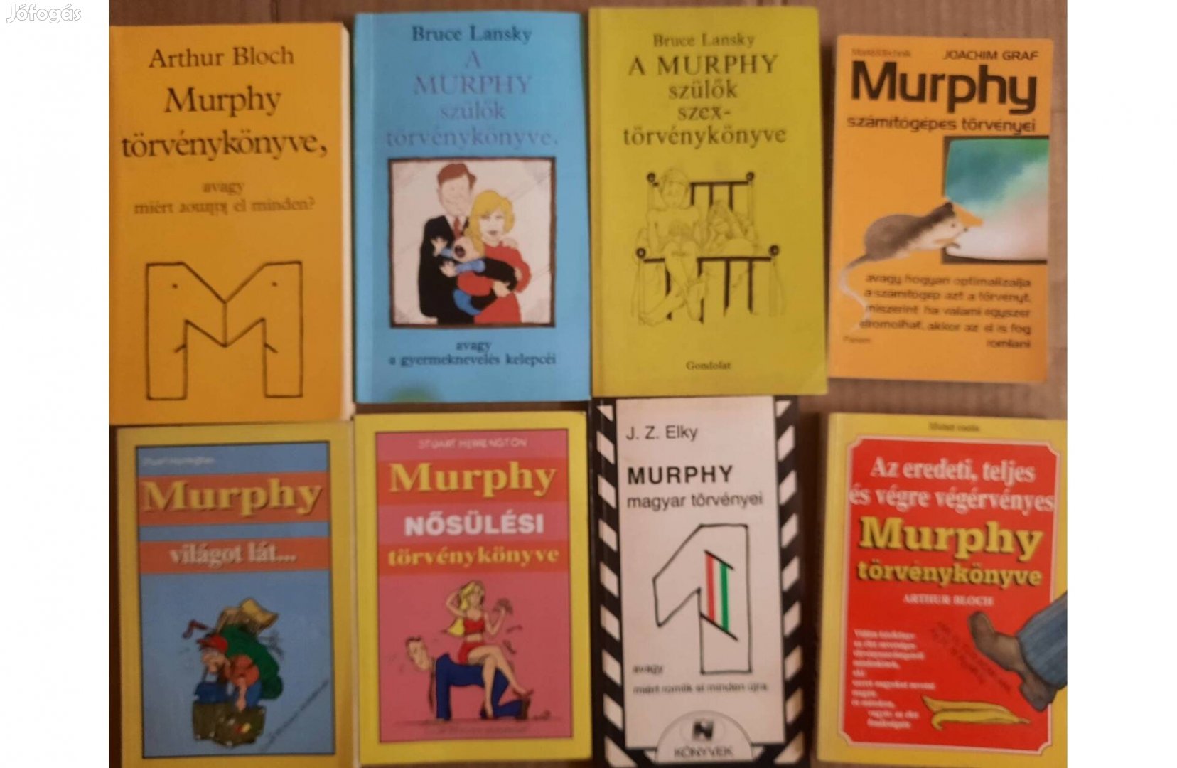 8 darab Murphy törvényeit tartalmazó kiadvány eladó
