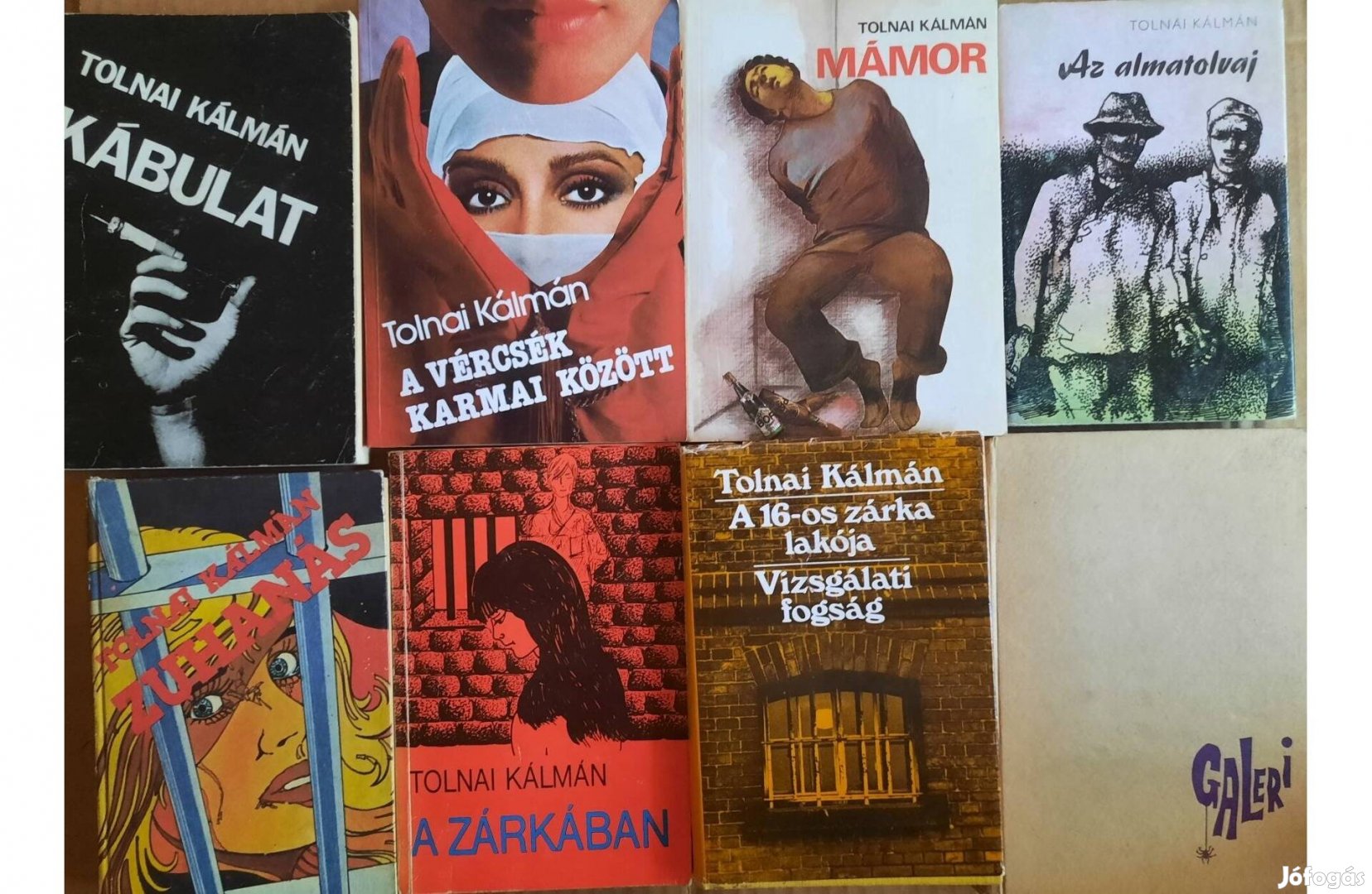 8 darab Tolnai Kálmán könyv eladó