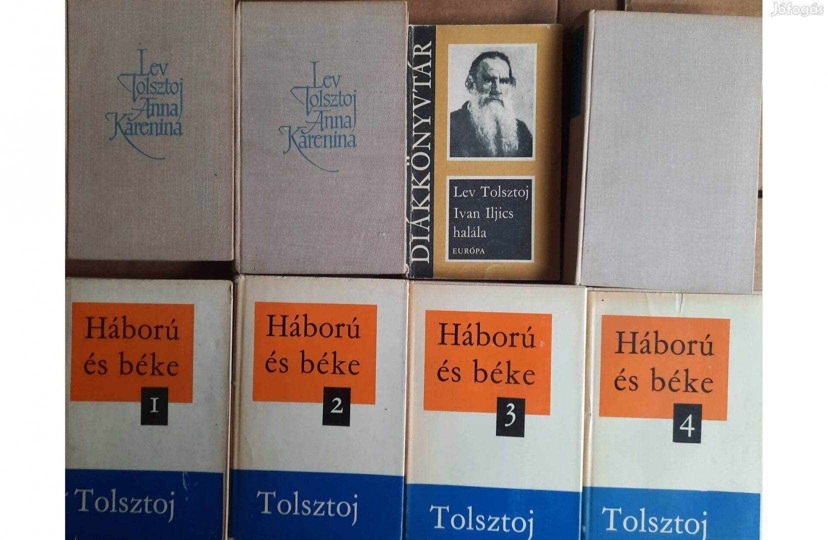 8 darab Tolsztoj könyv eladó