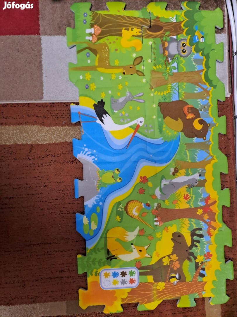 8 darab habszivacs kirakó habtapi puzzle