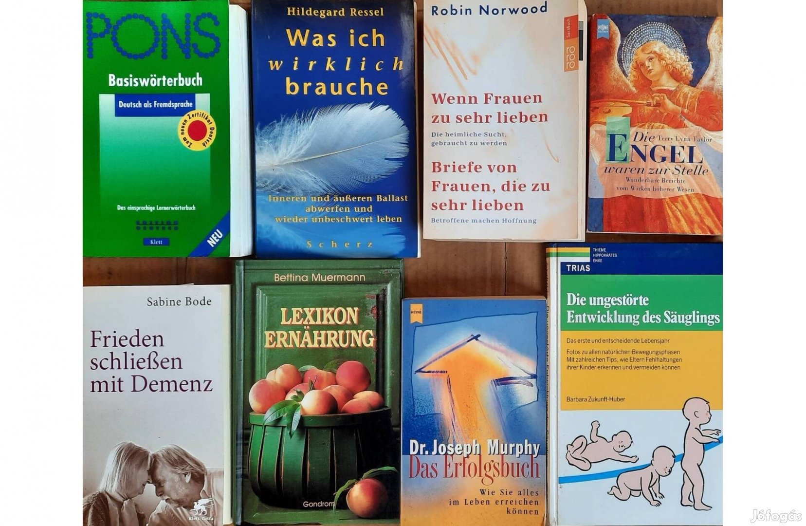 8 darab német nyelvű könyv eladó