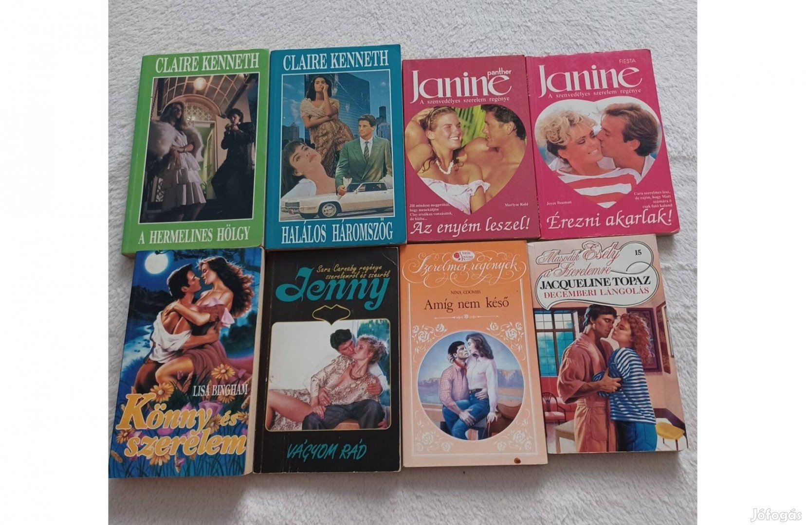 8 darabos romantikus könyvcsomag