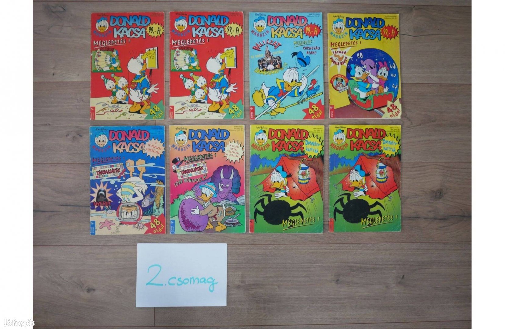 8 db ( 1995 ) Donald kacsa képregény magazin újság eladó - 2. csomag