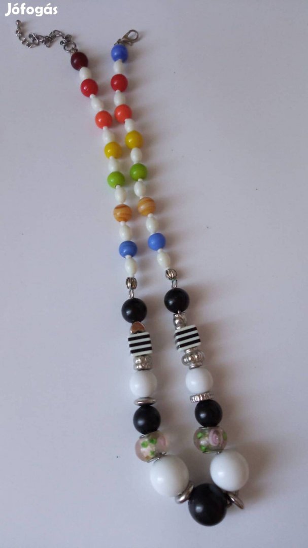 8 db gyöngyös dekoratív hosszú nyaklánc kreatív kelléknek 1500 Ft