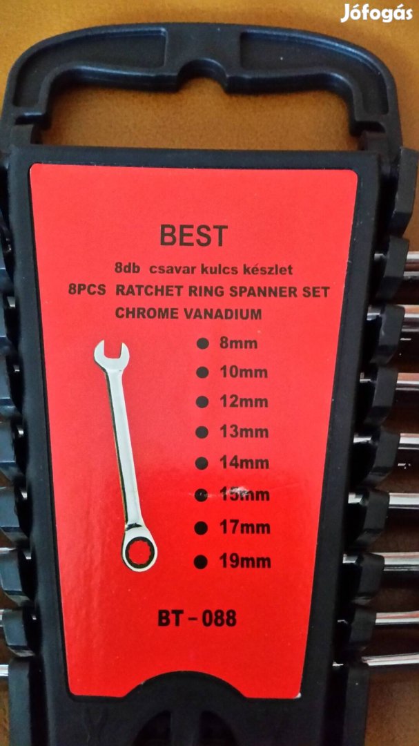 8 db os racsnis kulcs készlet 