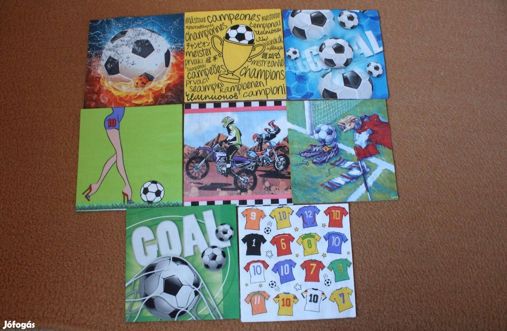 8 db szalvéta sport