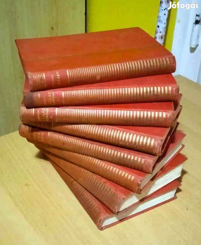 8 kötet a Külföldi regényírók sorozatból Franklin Társulat