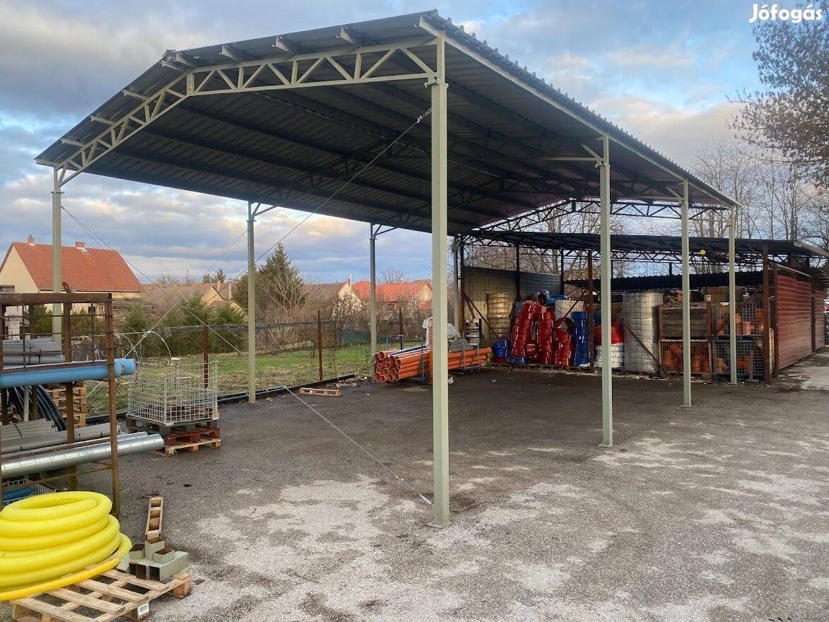 8 méter x 12 méteres csarnok garázs váz eladó méret hiba