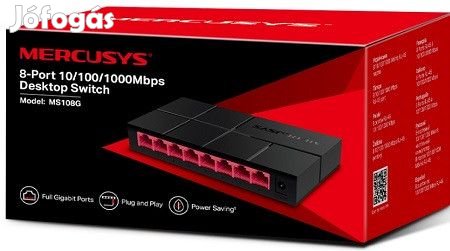 8 portos Gigabit switch Mercusys MS108G