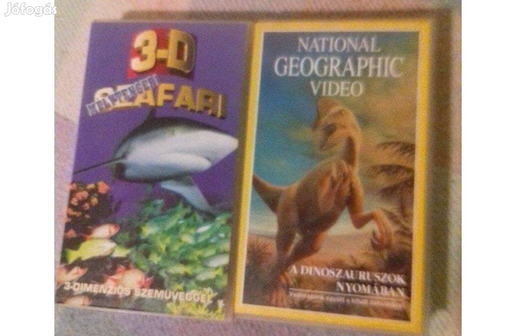 8db, megkimélt Eredeti, jó minőségű természetfilm VHS kazetta