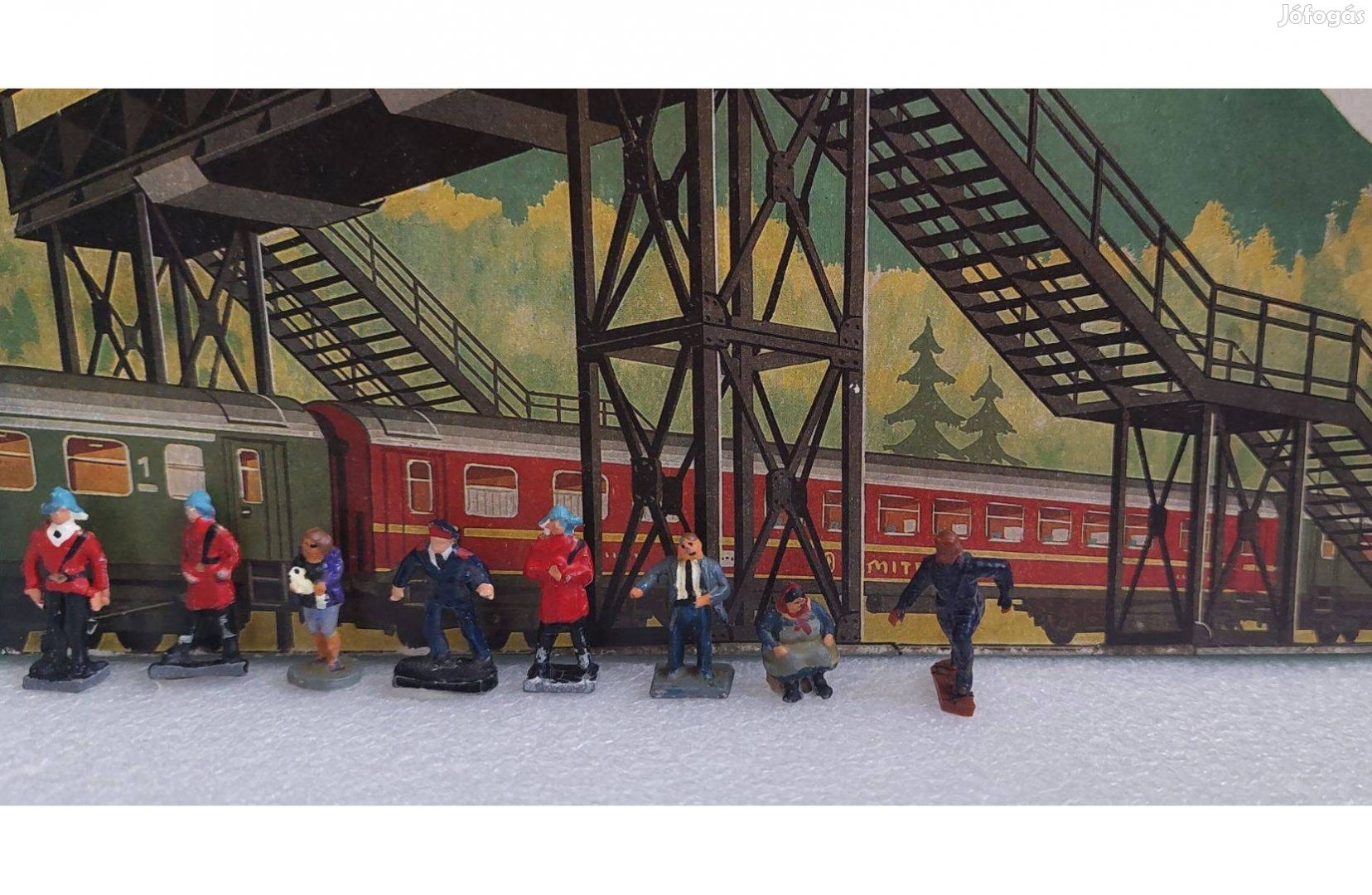 8db ember emberek TT HO terepasztal vasútmodell vasút model