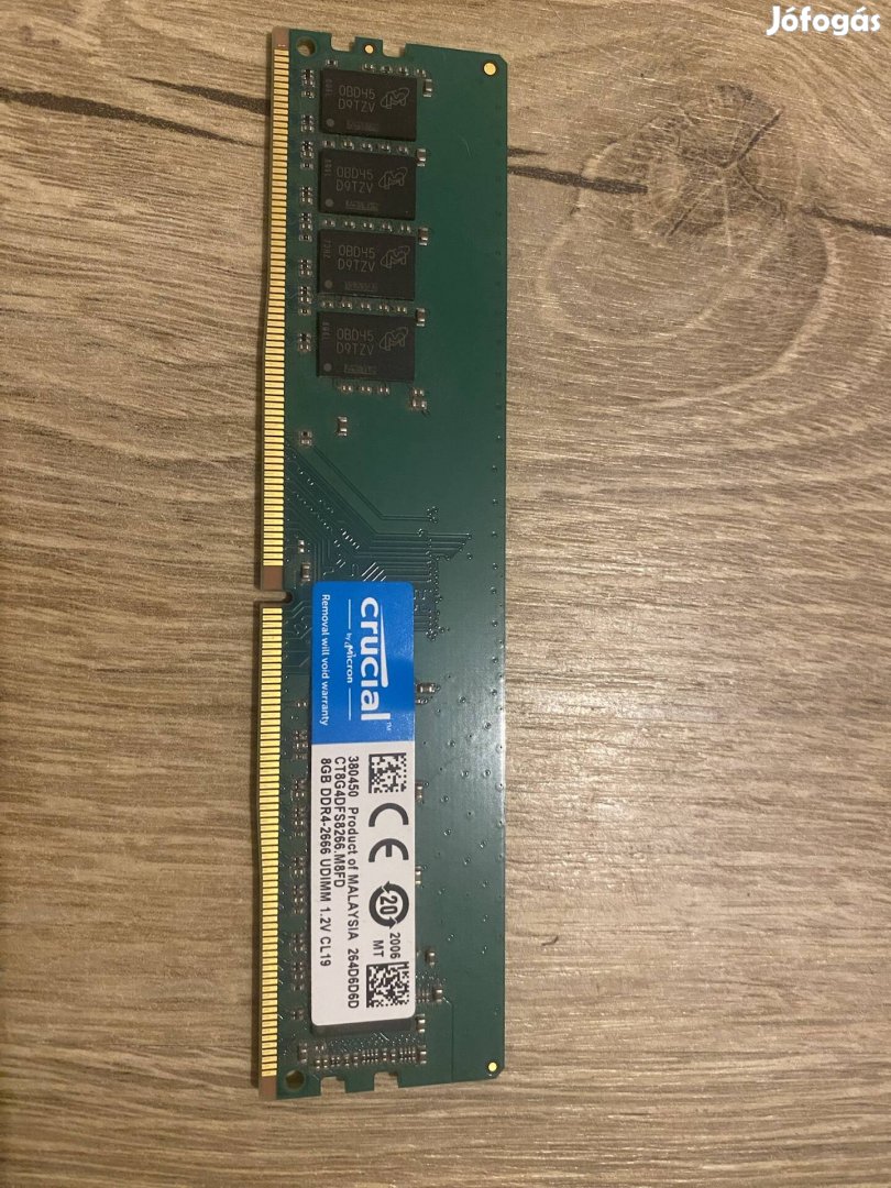 8gbos DDR4es memória eladó