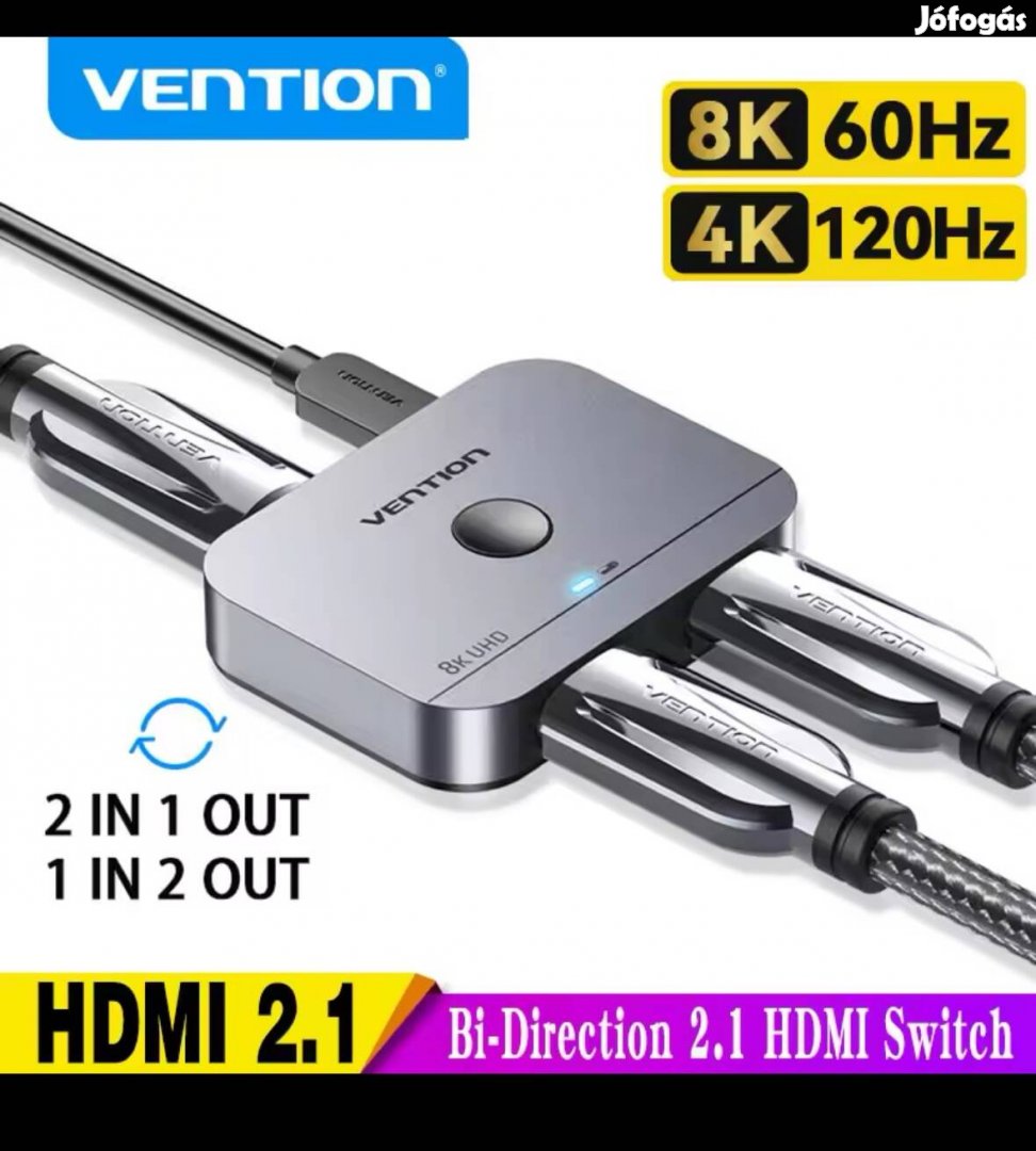 8k 60Hz 4k 120Hz Hdmi splitter, elosztó