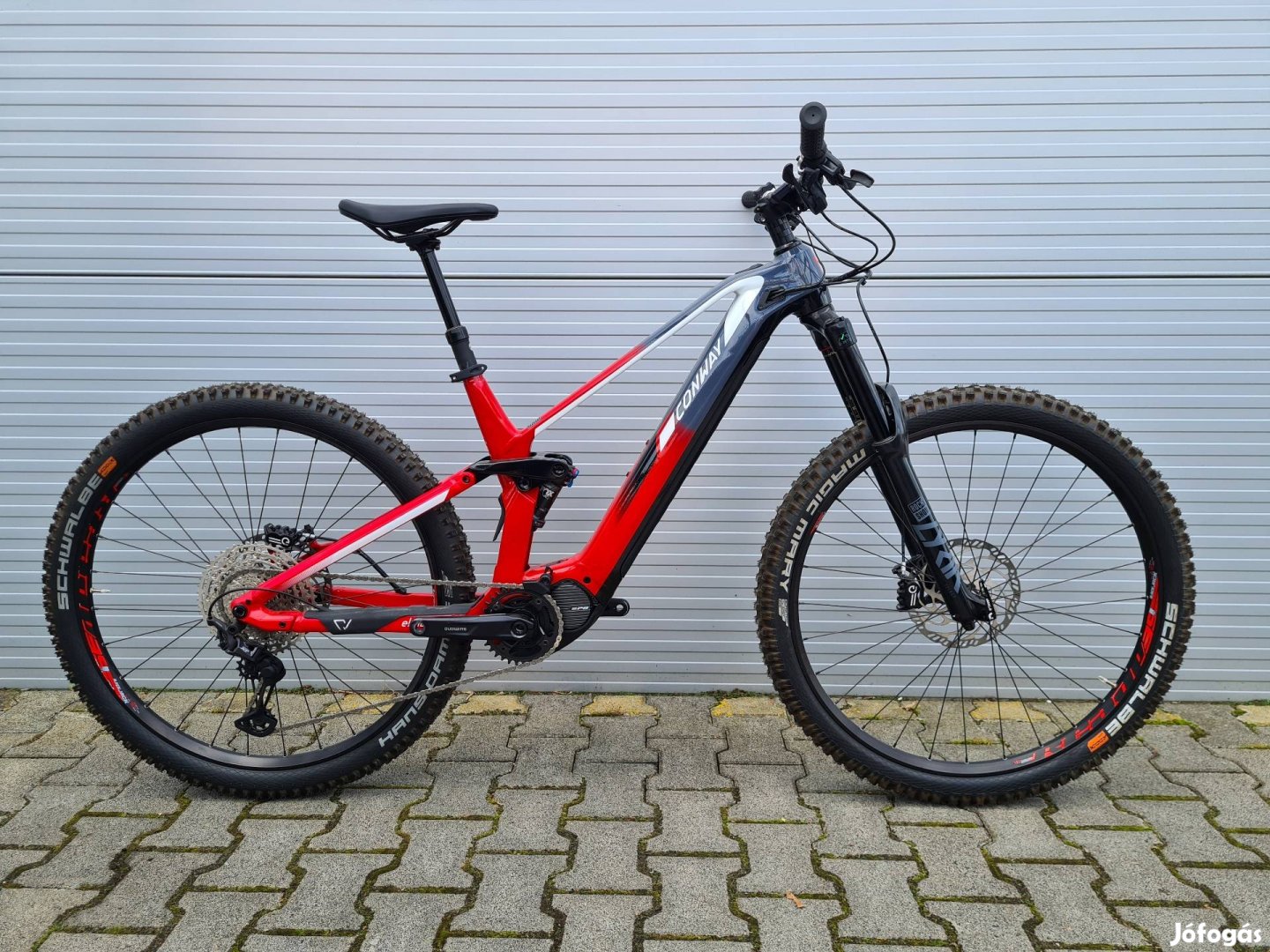 8km Conway fully ebike 85Nm 630Wh fox magura