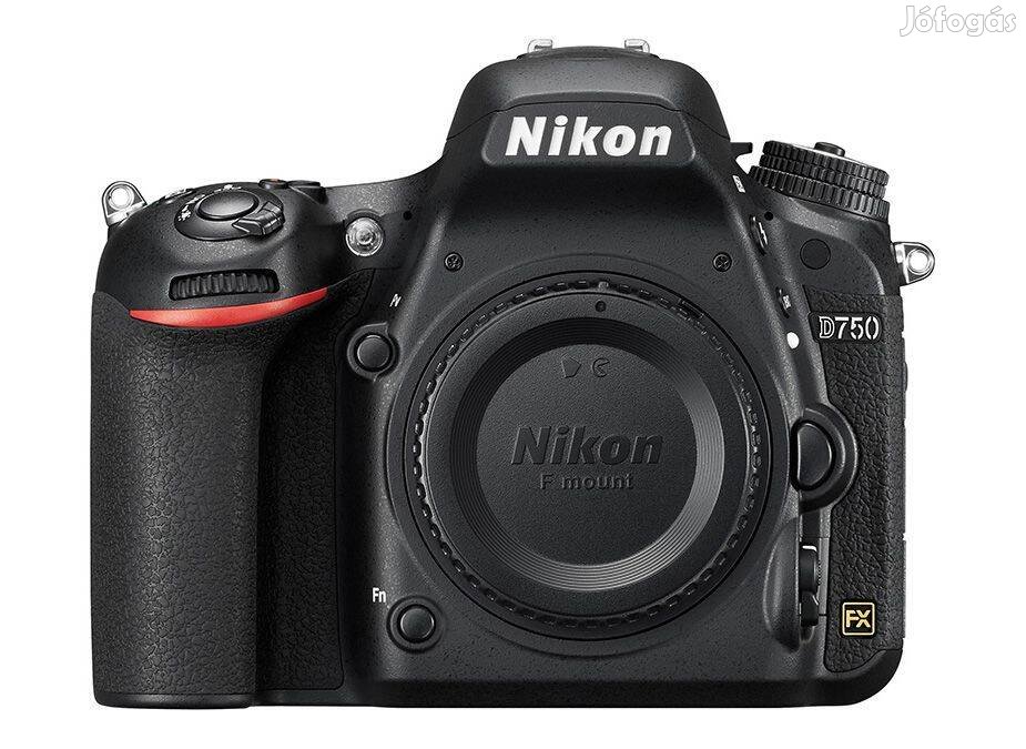9000 expós Nikon D750 fényképezőgép váz 6 hó magyar