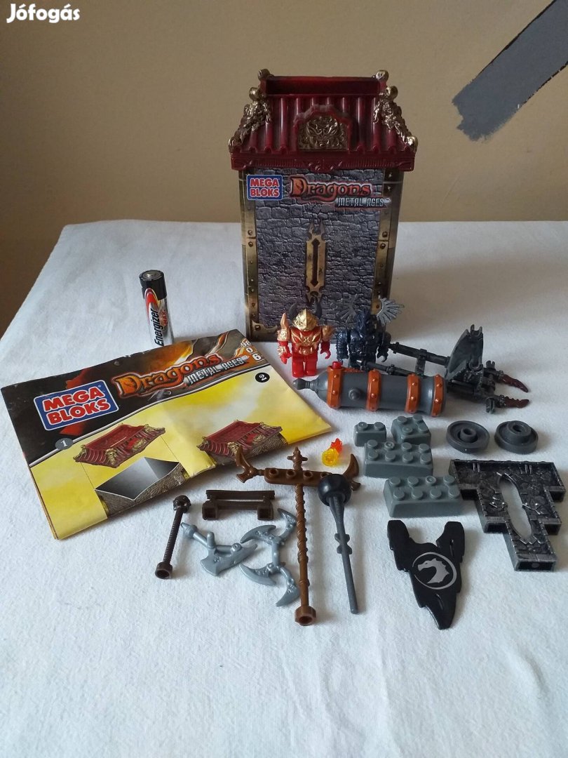 9018 Mega Bloks Dragon metal ages - Odaku invázió építőjáték