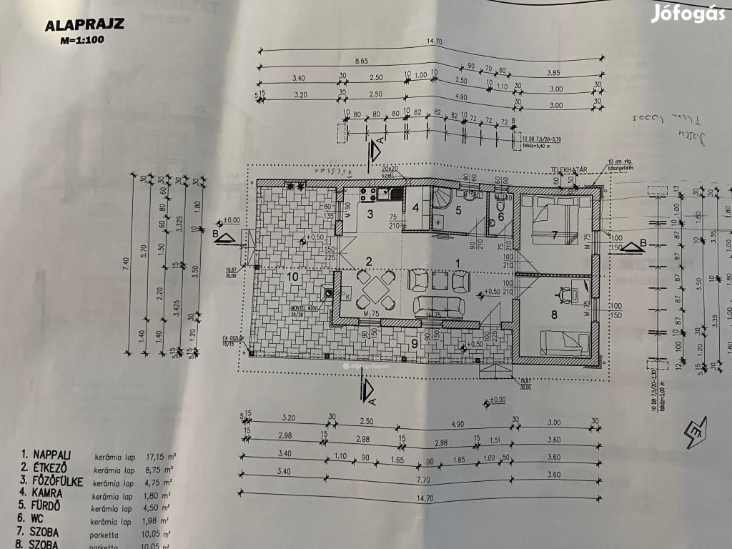 90 nm-es ház eladó Barbacs