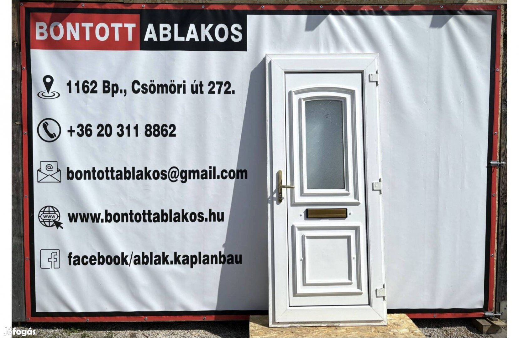 90x210 cm közeli méretű bontott műanyag hőszigetelt