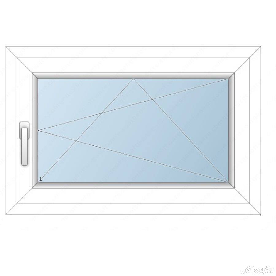 90x60 Műanyag ablak / Bukónyíló/