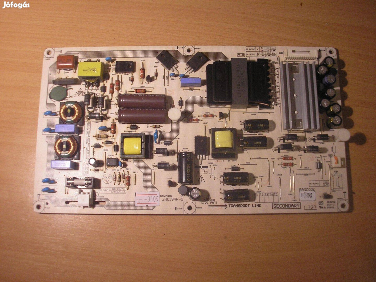 9109 Grundig tápegység Zwc194R-5 Zwc140 Wcv140