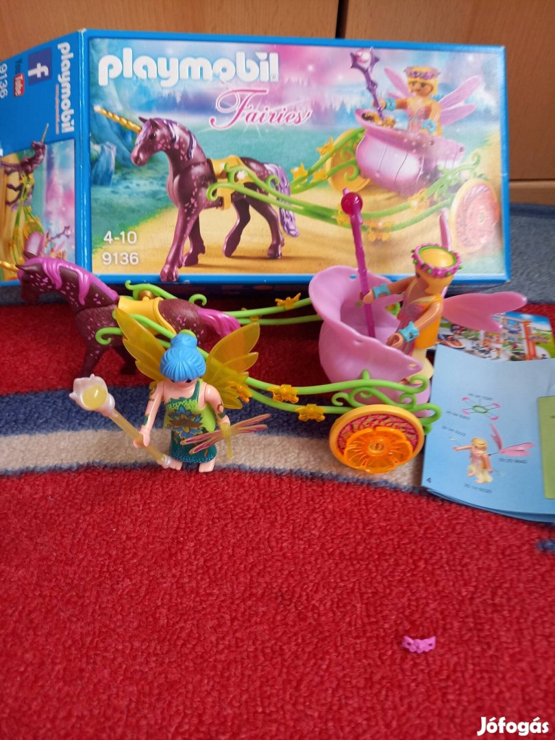 9136 Playmobil tündér unikornis +ajándék tündér 