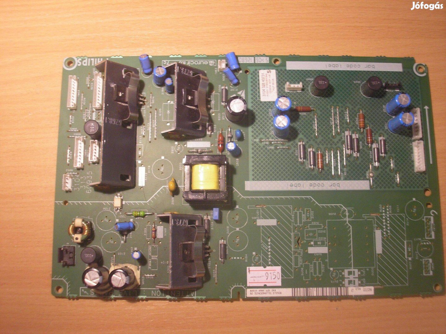 9150 Philips 32PF9641D végfok tápegység 3104 328 40731 D705Ox
