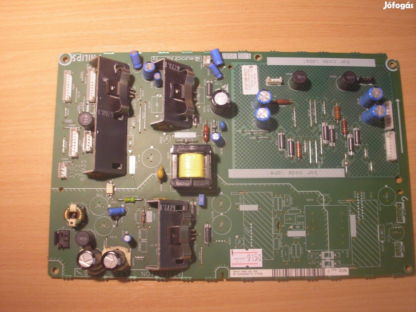 9150 Philips 32PF9641D végfok tápegység 3104 328 40731 D705Ox