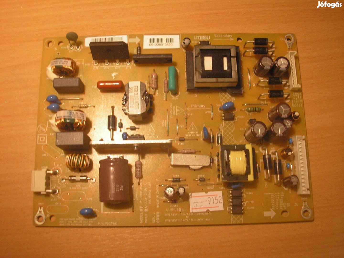9152 Toshiba 32HL933G tápegység PE-3850-01UN-LF REV.C