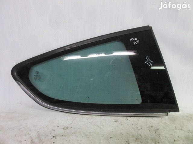 91849 Alfa Romeo MiTo 2008-2018 jobb hátsó fix üveg, krómcsikos