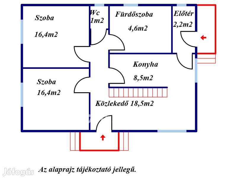 91 nm-es ház eladó Nagyiván