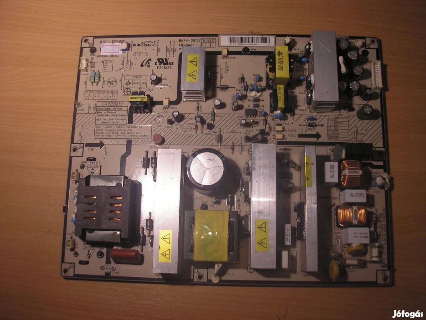 9217 Samsung LE46N87BD tápegység BN44-00167A SIP400B REV 1.1 HU09364-7