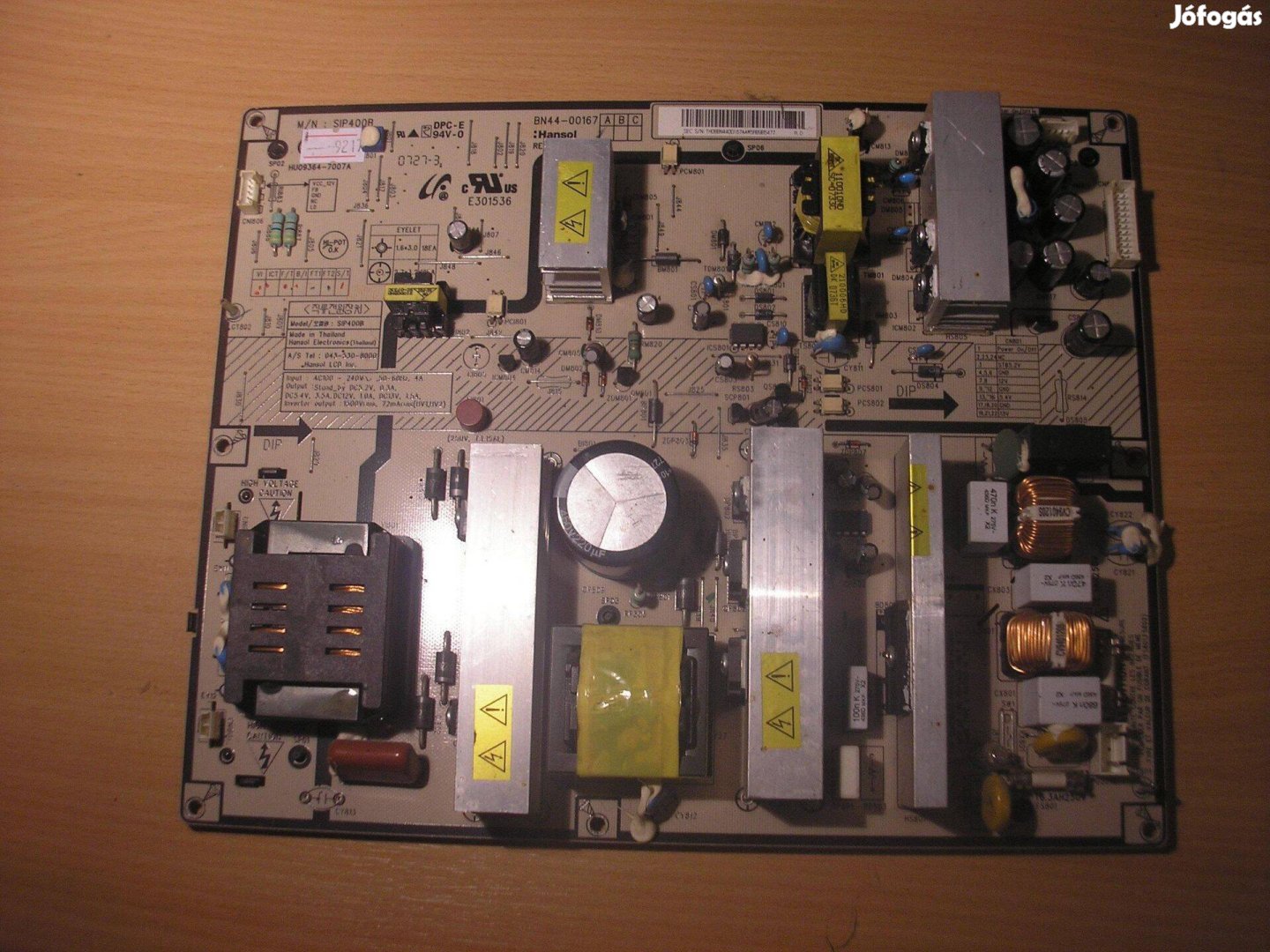 9217 Samsung LE46N87BD tápegység BN44-00167A SIP400B REV 1.1 HU09364-7