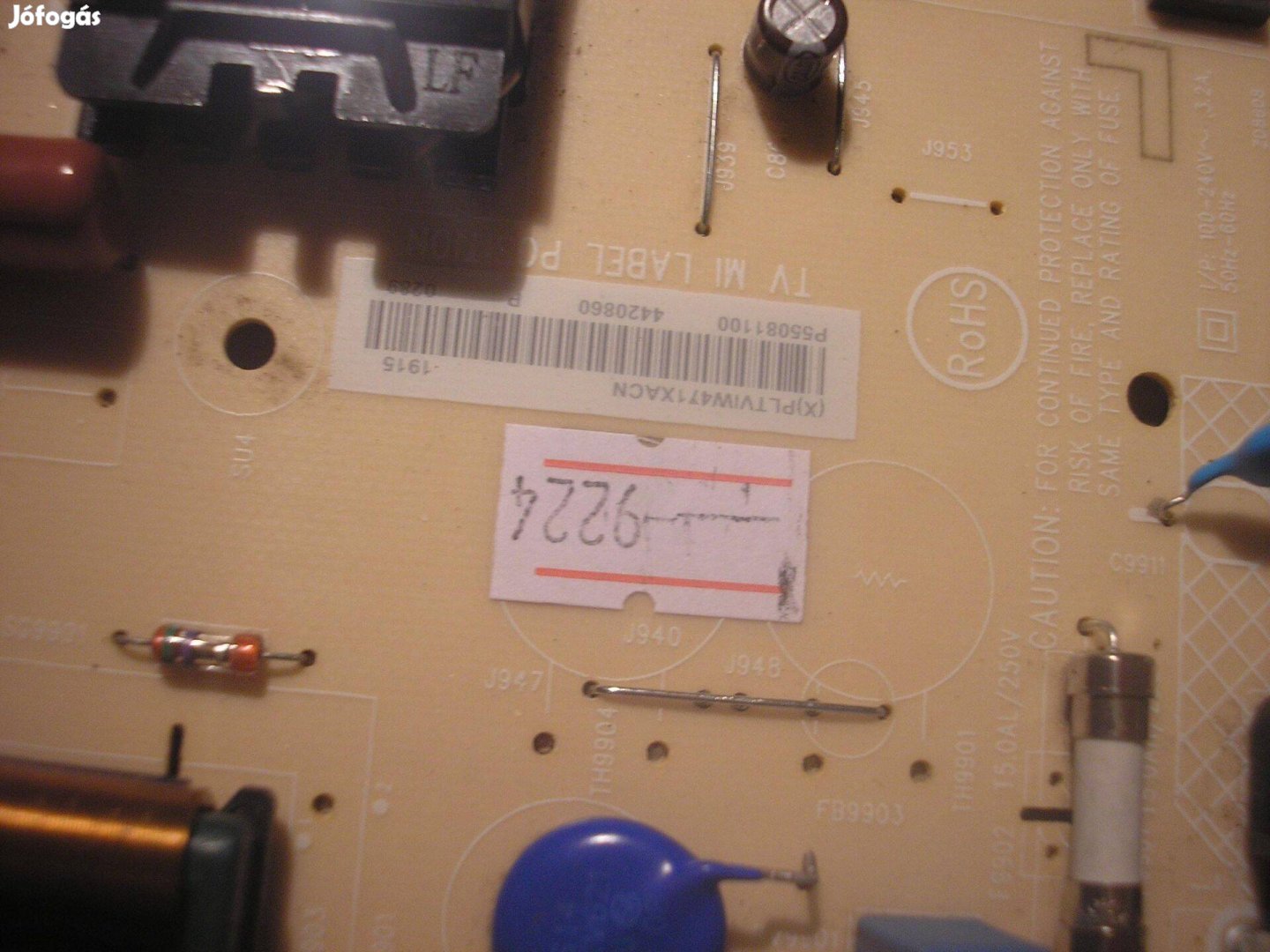 9224 Philips 55Pus8804/12 tápegység TPV 715GA025-P01-001-003S Pltviw47