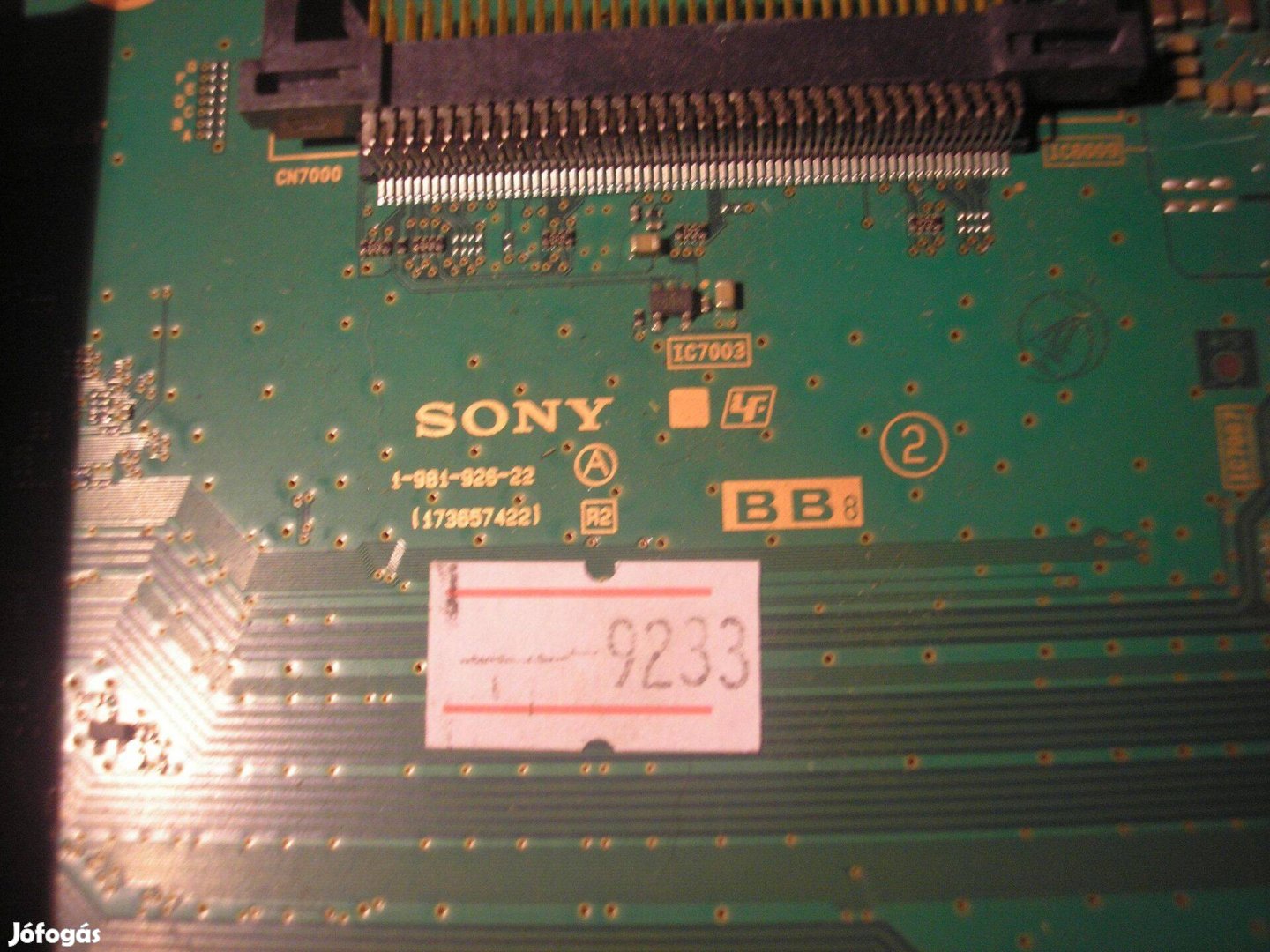 9233 hibás Sony mainboard 1-981-926-22 BB8 1 mainboard 173657422