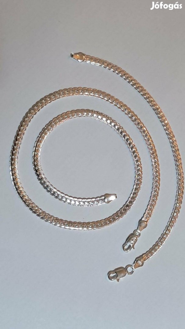 925 Tiszta Ezüst Nyaklánc És Karkötő Ékszerszett Ékszerdoboz
