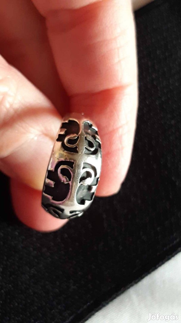 925-ös 7 g-os antikolt ezüst gyűrű újszerű állapotban eladó
