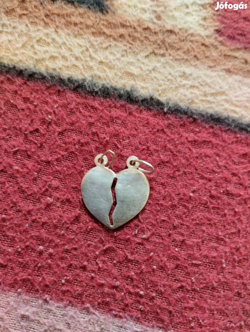 925-ös ezüst szív medál