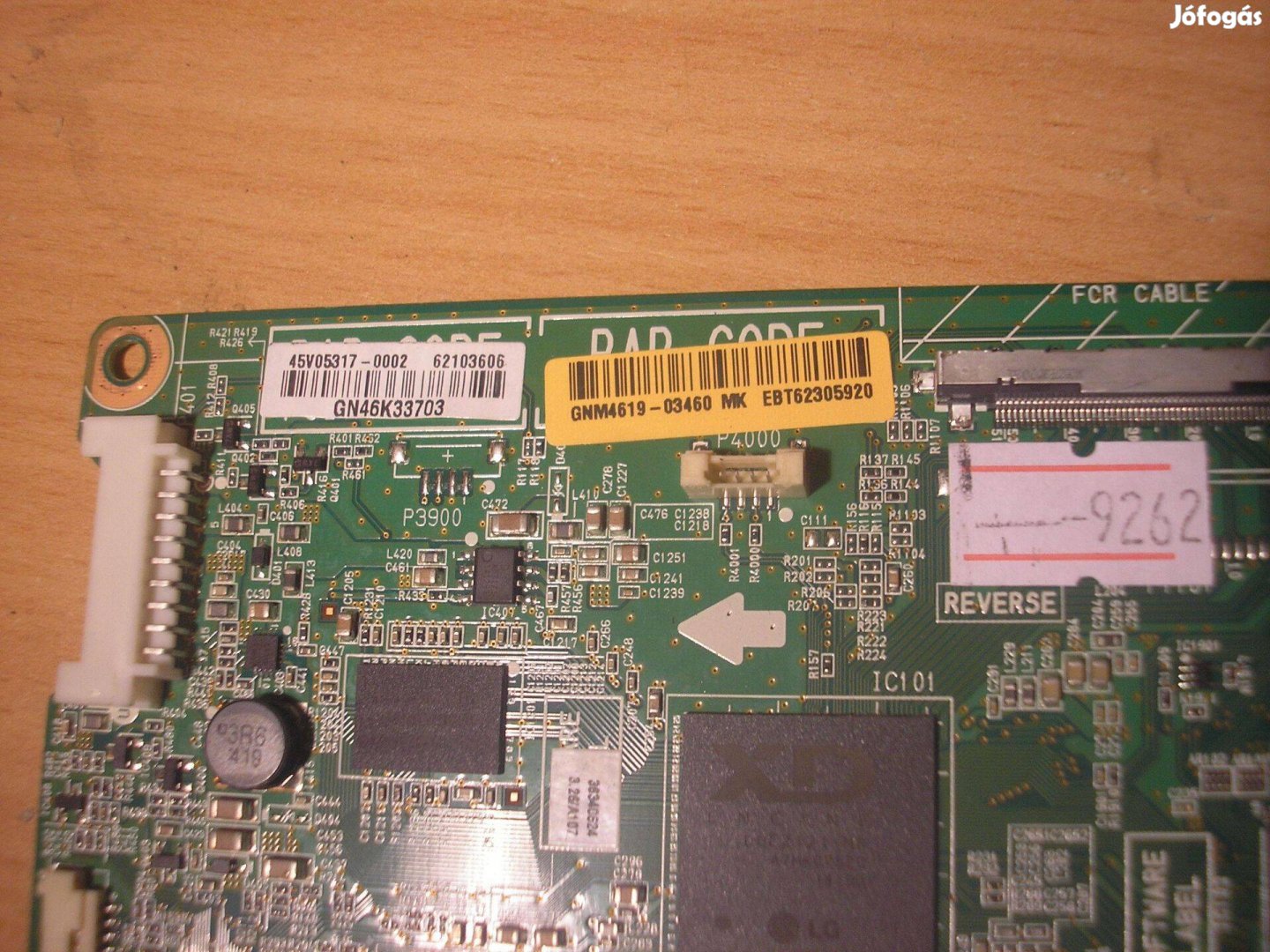 9262 hibás LG 42LN4500 mainboard EAX64891403 (1.0) EBT62305920