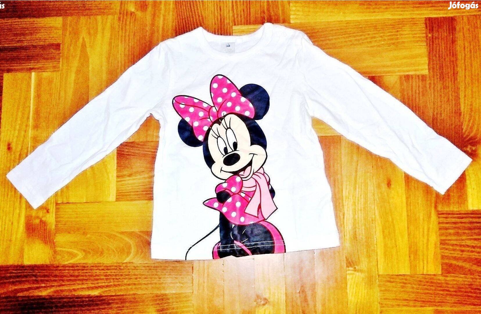 92, 2-3 év Újszerű Disney cuki Minnie egér mintás gyerek póló felső