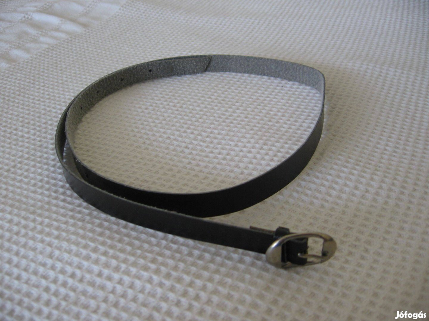 92 cm-es fekete női bőr öv