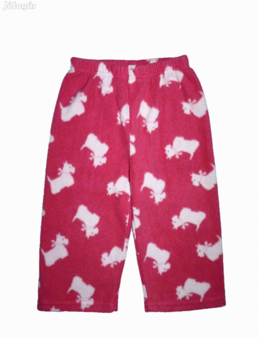 92-es puha kutyás mintás polár nadrág szabadidő melegítő pizsama alsó