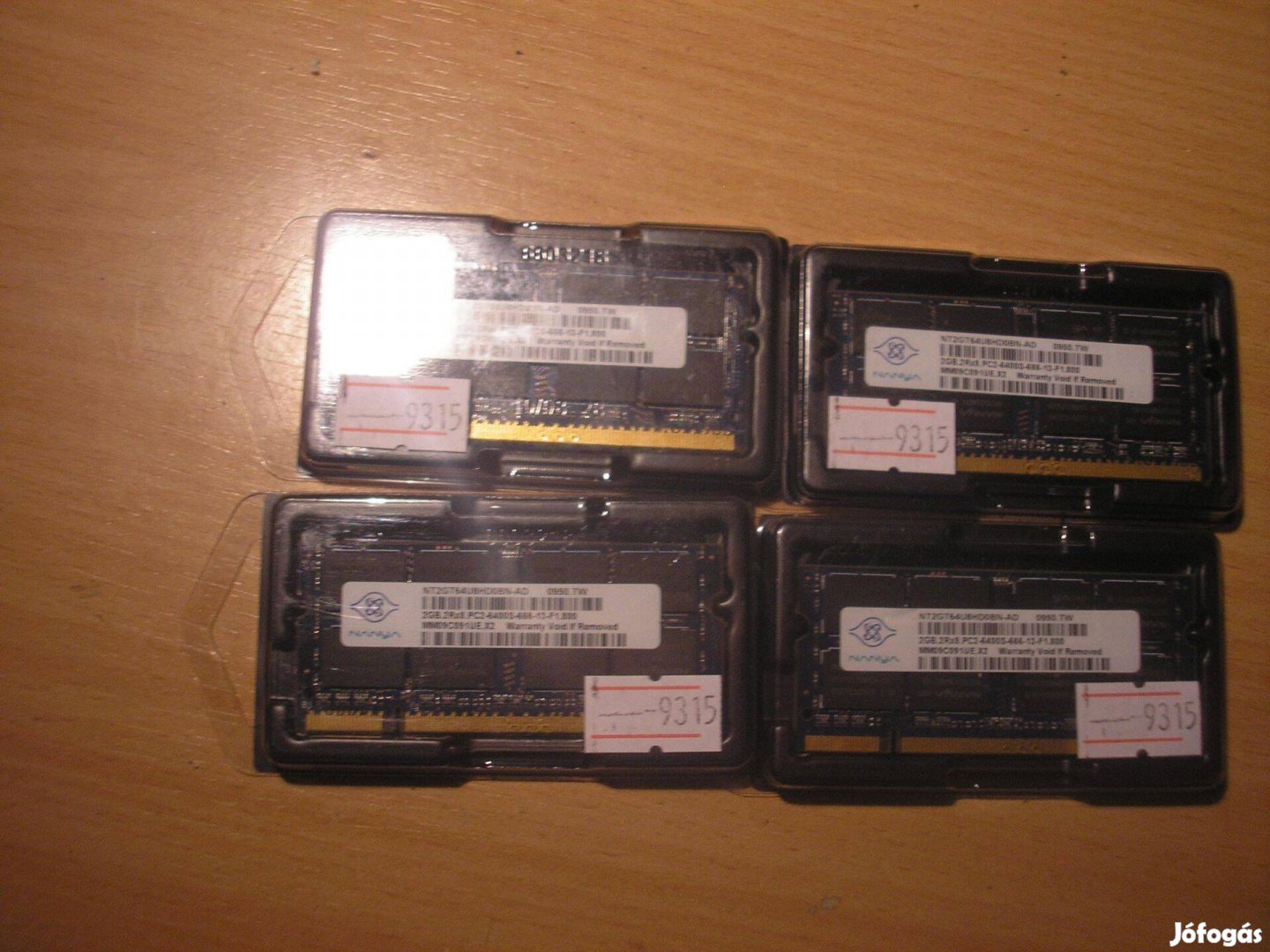 9315 Nanya 2GB DDR2 PC2-6400 ram memória laptop notebook 800mhz