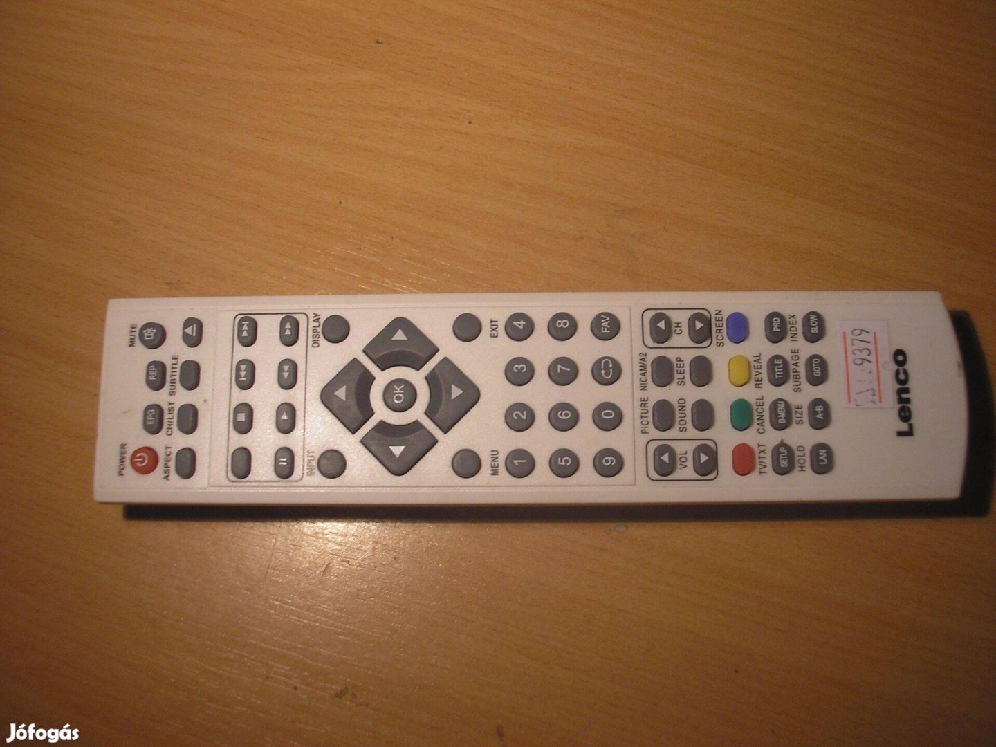 9379 Lenco Dvl-2862WH LCD LED TV távirányító